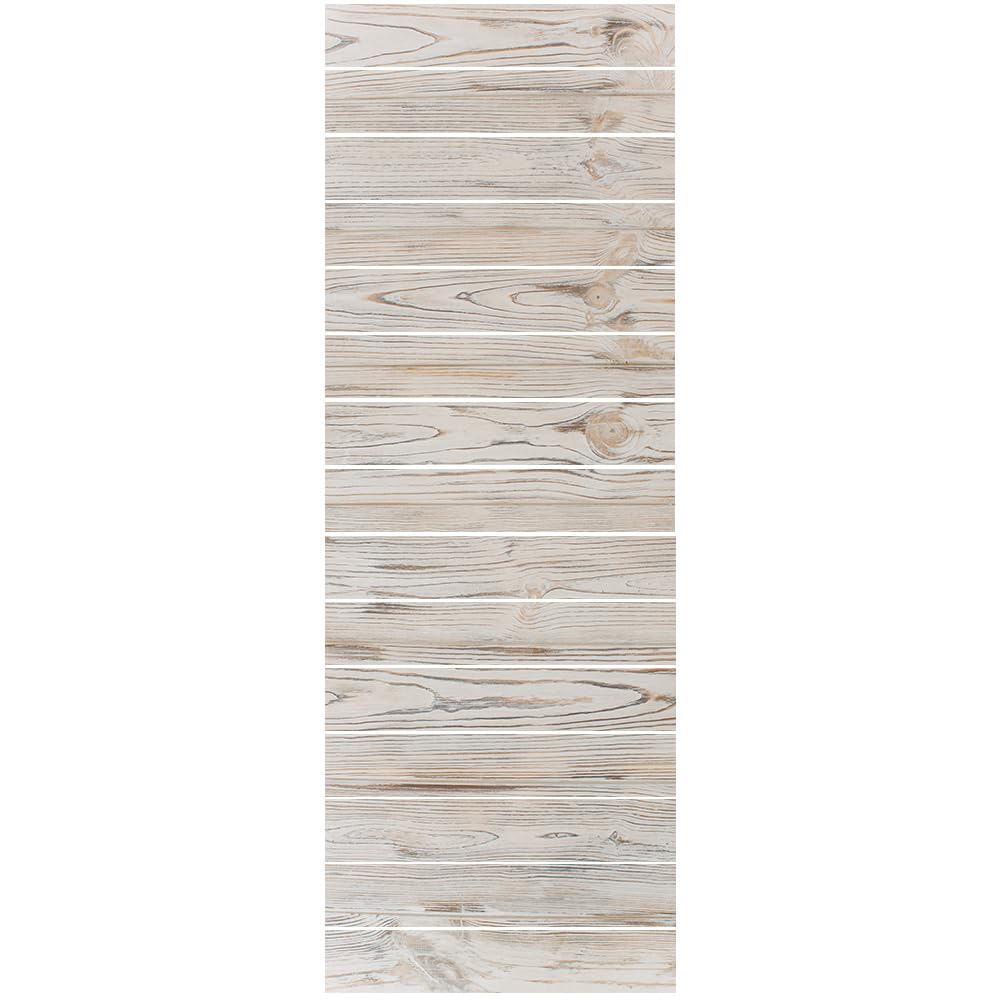 PLIGREAT 15 tiras adhesivas para escaleras con vetas de madera, extraíbles y adhesivas, 18 x 100 cm, en vinilo autoadhesivo para escaleras de madera rústica, decoración de pared para casa y hotel