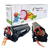 Precise Point Compatible Toner Cartridge Replacement for Canon 137 (9435B001AA) (Black, 2-Pack)