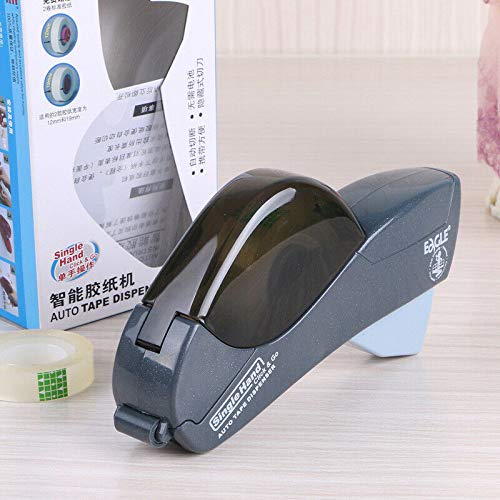 Desktop Tape Dispenser SENRISE Automatic Hand-Held Tape Dispenser Non-slip, Tape Core Up to 41 mm Wide (1 Pack, Gray)