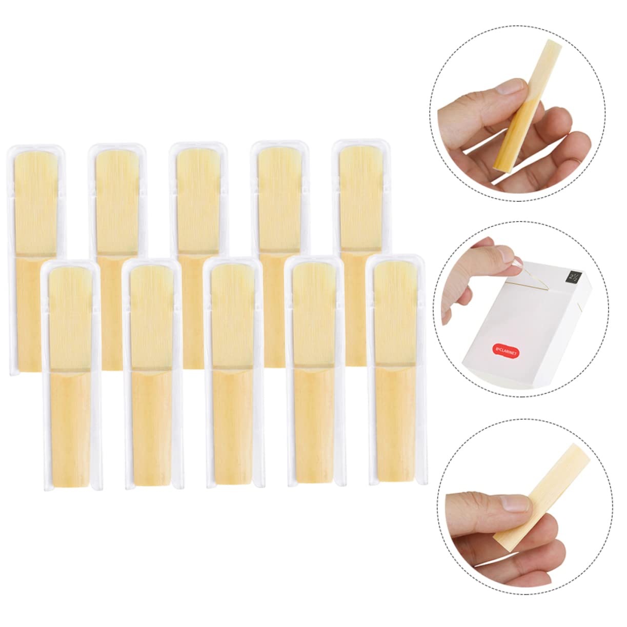 FUNOMOCYA Beginner to 10pcs Strength 2.5 Thin Tip Compact Size No Burrs Rich Tone