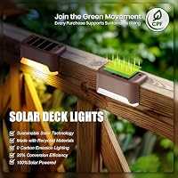 SOLPEX Solar Deck Lights Outdoor 16 Pack,Step Light Waterproof,Warm White — image 4