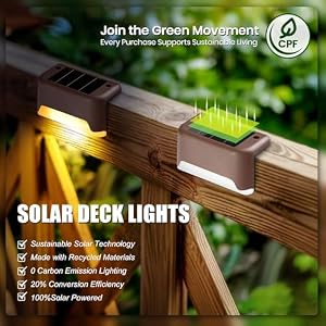 SOLPEX Solar Deck Lights Outdoor 16 Pack, Step Light Waterproof, Warm White — photo 4 of 6