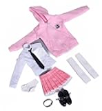 1/6 Scale Girl's Clothes Full-Zip Hoodie Skirt Set,Hooded Sweatshirt with Zipper for 12 inch Female Figure Body,cdtoys cd051B