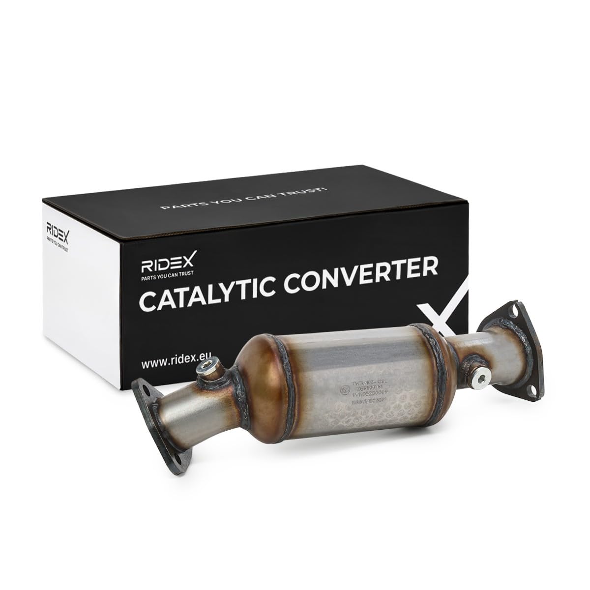 RIDEX 429C0036 Catalizzatore con materiale di fissaggio/montaggio senza condotto con materiale di fissaggio con parti annesse con kit di montaggio Compatibilità con AUDI A4 Avant 8ED, B7