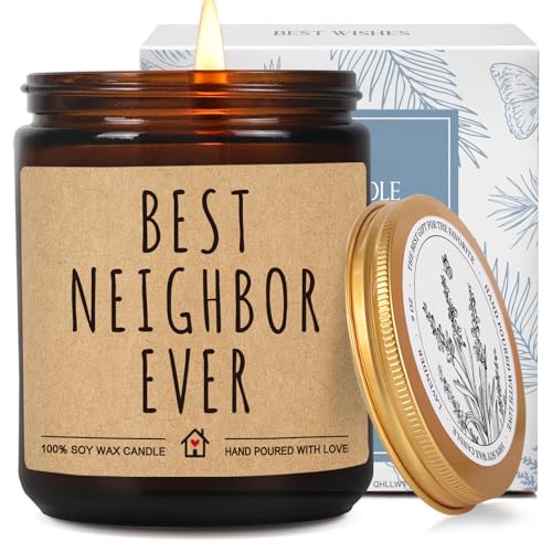 Best Neighbor Ever Candle Gift for Thanksgiving & Moving