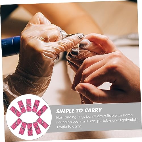50 bandas lijadoras para uñas manicure acrílico miniatura 3