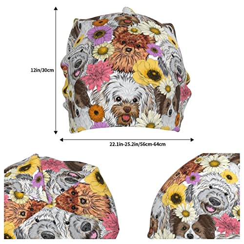 Giinly Dog Flowers Beanie Cap Cancer Turban Headwear Hats For Women Men #TOP3