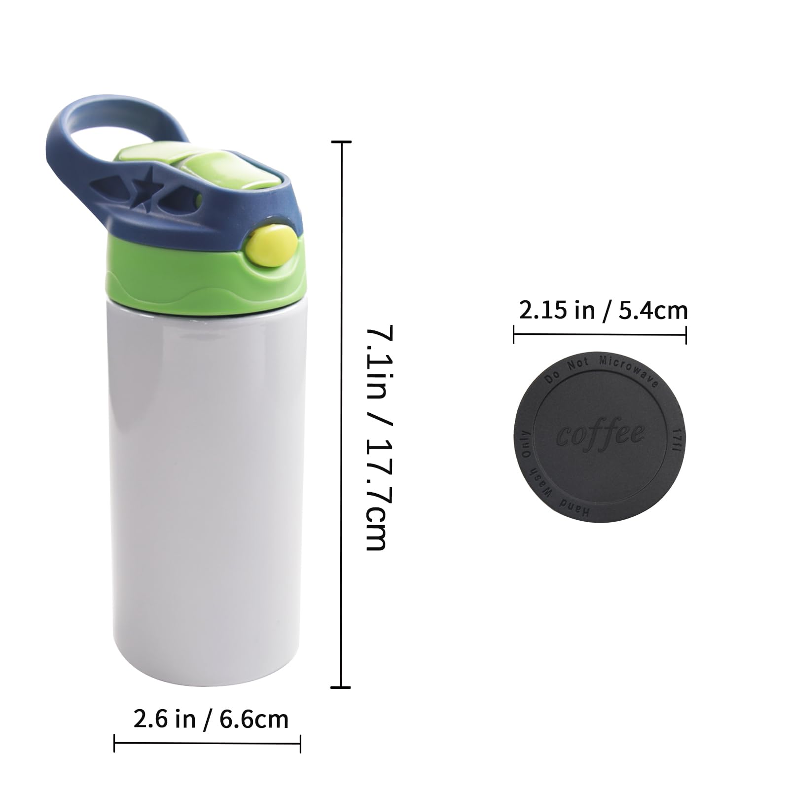 Sublimations-Schnabelbecher 340 Ml – 4er Set Aus Edelstahl, Isoliert, Mit Deckel & Strohhalm, Zum Selbstbedrucken