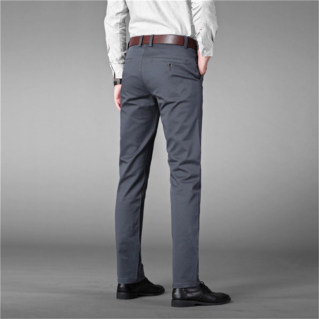 Vogrtcc Pantaloni da Abito da Uomo da Uomo Pantaloni da Ufficio Dritti Taglie Forti