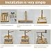 LIMIO Natural Wood Bird Toys Playground, Bird Cage Accessories, Bird Perches, with...