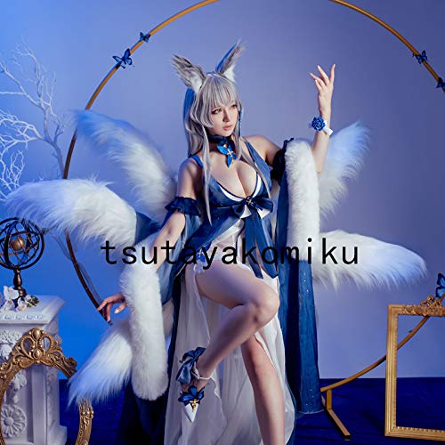 アズールレーン 信濃 レースクィーン衣装、ウィッグ、しっぽ