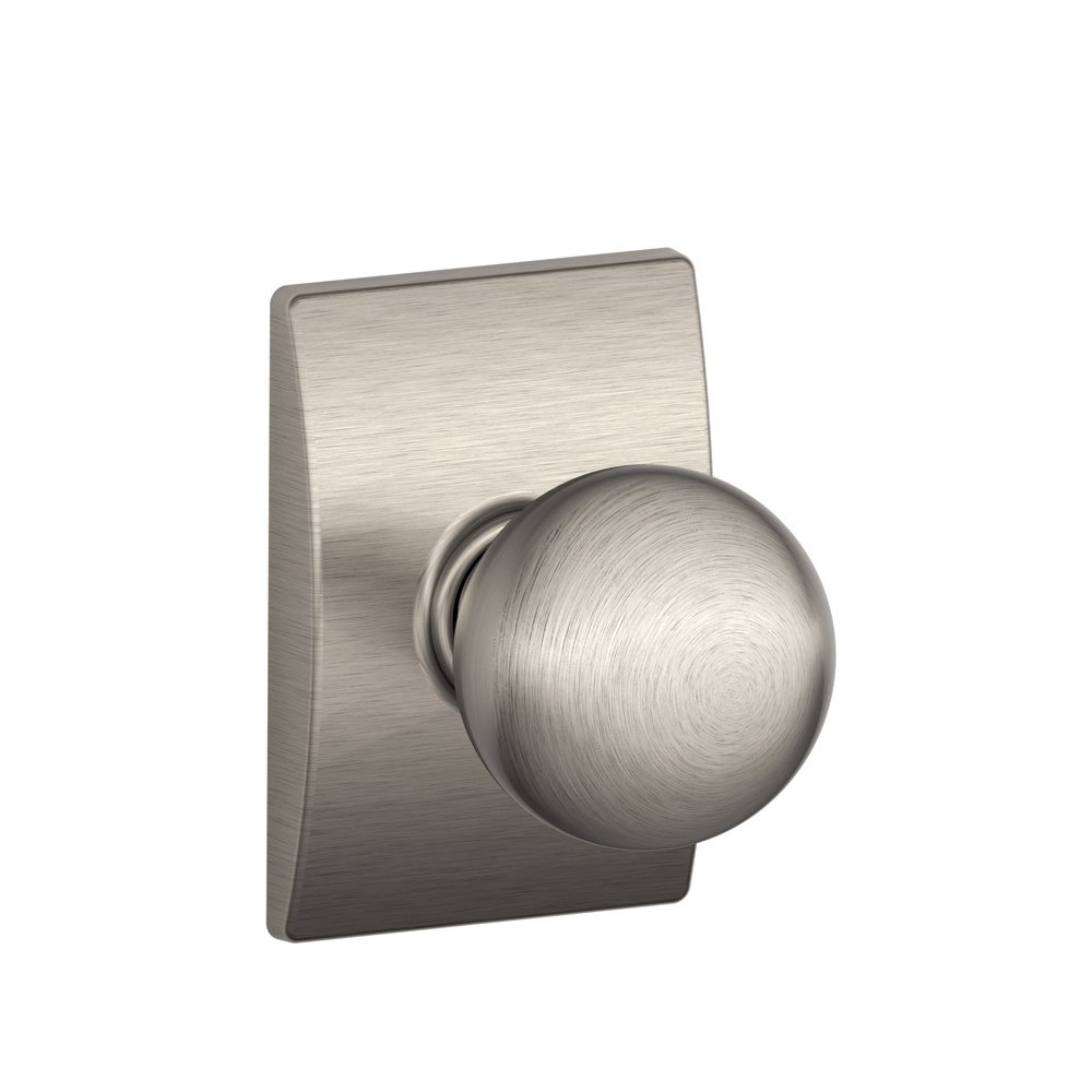 SCHLAGE F10ORB619CEN F10-ORB-619-CEN Saten Nikel Geçiş Yörünge Tarzı Topuz Yüzyıl Güllü