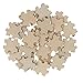 IPOTCH 50pcs Puzzle de Madera en Blanco, 40x40m para Rompecabezas de Libro de Visitas de Boda Rústica