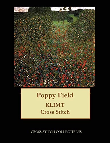 Poppy Field: Gustav Klimt cross stitch pattern