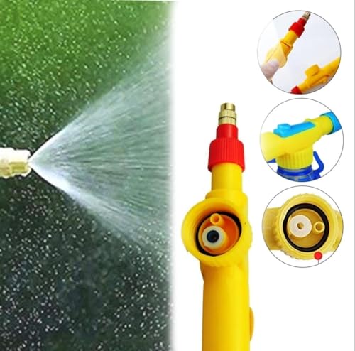 Image of Adjustable High Pressure Spray Gun for Bottle with Brass Nozzle, Universal Manual Sprayer Gun for Plants, Garden, Pesticide, Car Wash & Cleaning (Pack of 2, Bottle Not Included)