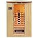 Produktbild Artsauna Infrarotkabine Visby  Infrarotsauna 2 Personen  LED-Farblicht, digitaler Steuerung, 6 Keramikstrahler, 1 Flächenstrahler  Hemlock-Holz