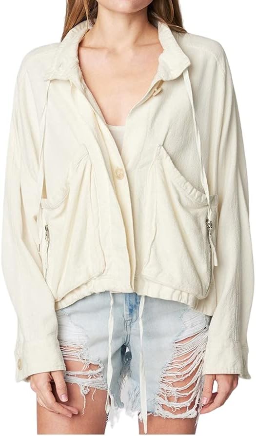 [BLANKNYC] womens Luxury Clothing Utility Parka Jacket Coat With Pockets