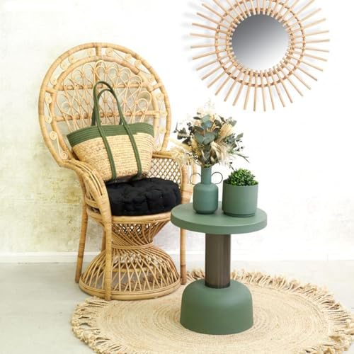Cache-pots en métal kaki mat lot de 2 pour décoration moderne - 3