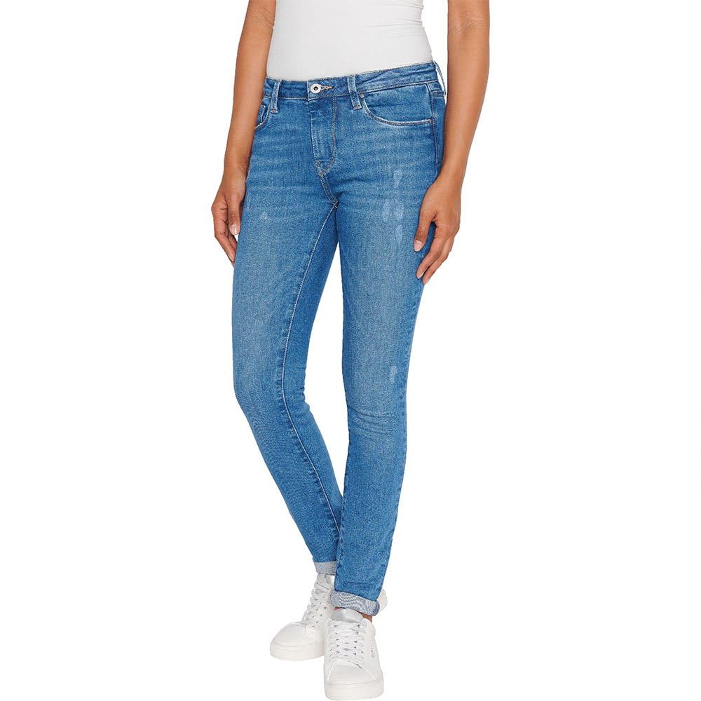 Pepe Jeans Women's Skinny Jeans Hw, Blue (Denim-RI2), 24W / 32L