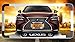 WizCar 2 Pack Luxury Polished Stainless Steel License Plate Frame for Lexus
