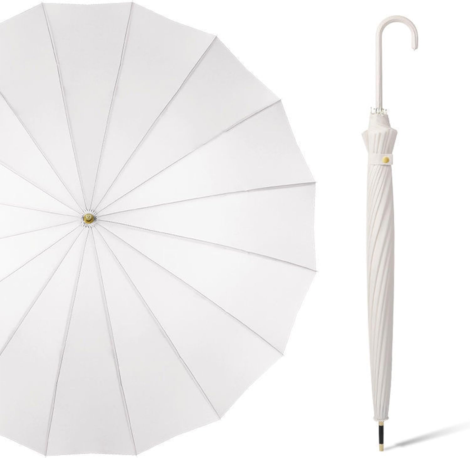 Paraguas Pequeño Fresh De 16 Varillas con Mango Largo Automático, Paraguas Grande De Poste Recto para La Lluvia, Paraguas De Viaje Resistente Al Viento. Purple