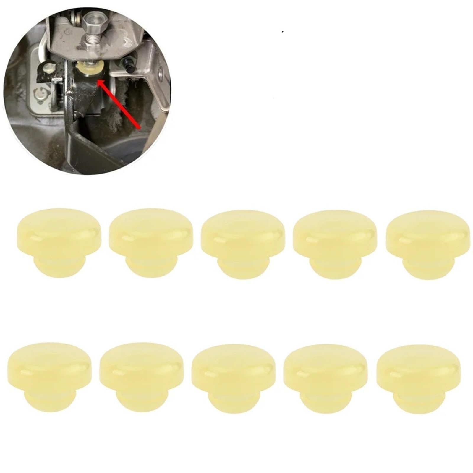 Replacement] 10pcs Brake Clutch Pedal Stopper Pad 46584-S0100
