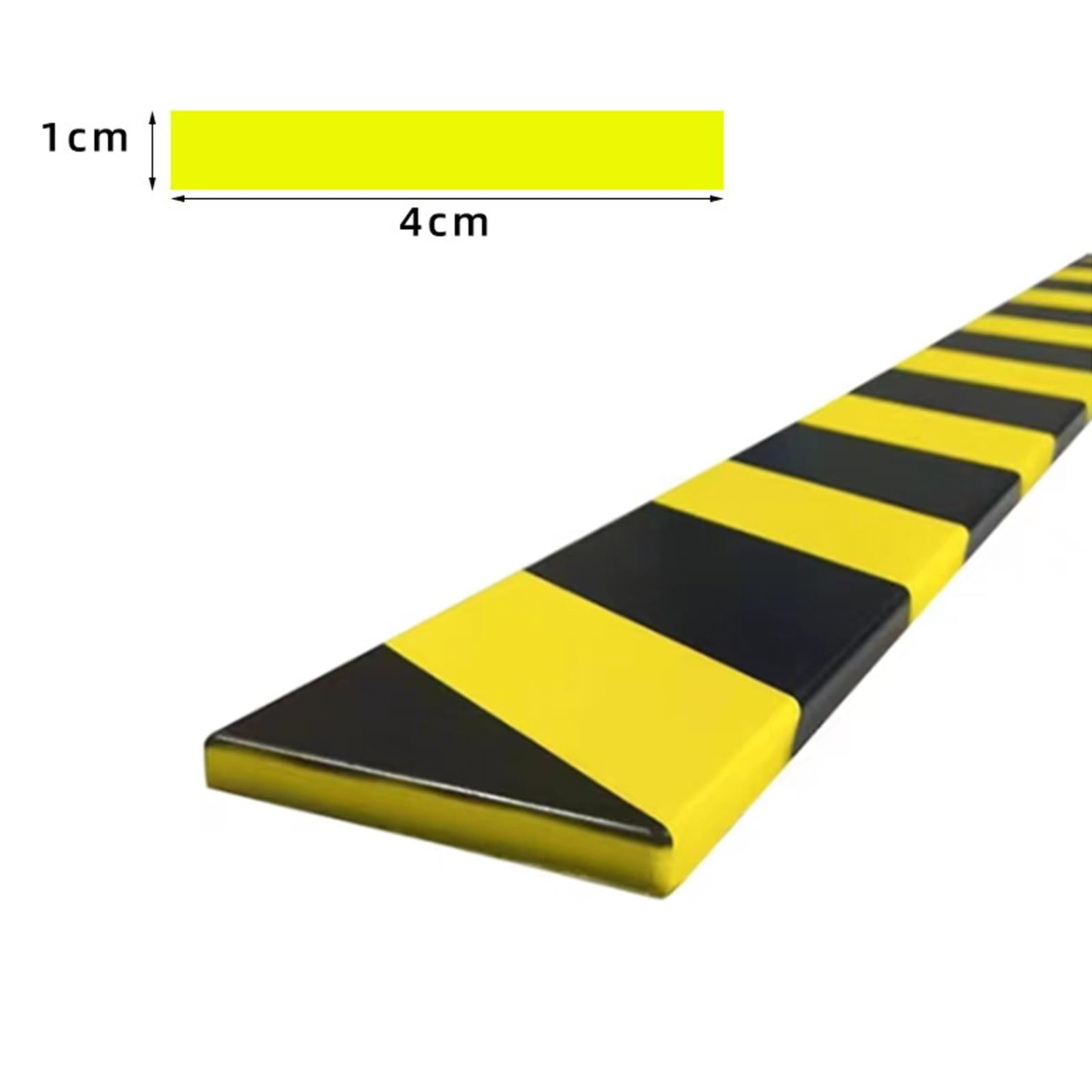 Protector de bordes de espuma, protectores de pared autoadhesivos para garaje con rayas negras y amarillas, parachoques de seguridad industrial para esquinas, almacén, fábrica, estacionamiento (2