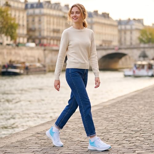 Image of Padgene Womens Sneakers Lightweight Tennis Walking Shoes Sports Running Shoes for Woman Mesh Breathable Gym Fashion Sneakers Athletic Comfortable Casual