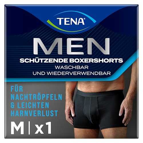 TENA Men Schützende Inkontinenz Boxershorts waschbar und wiederverwendbar schwarz Größe L