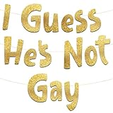 Pre-Strung Funny Bachelor Party Gold Glitter Banner - Funny Bachelor Party Decorations for Him - Bachelor Party Supplies, Favors and Gifts