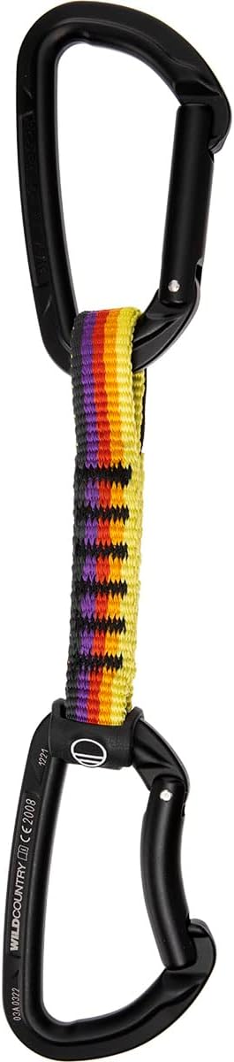 Session Rock Climbing Quickdraw - Durable Quickdraw with Lightweight Aluminum Carabiners