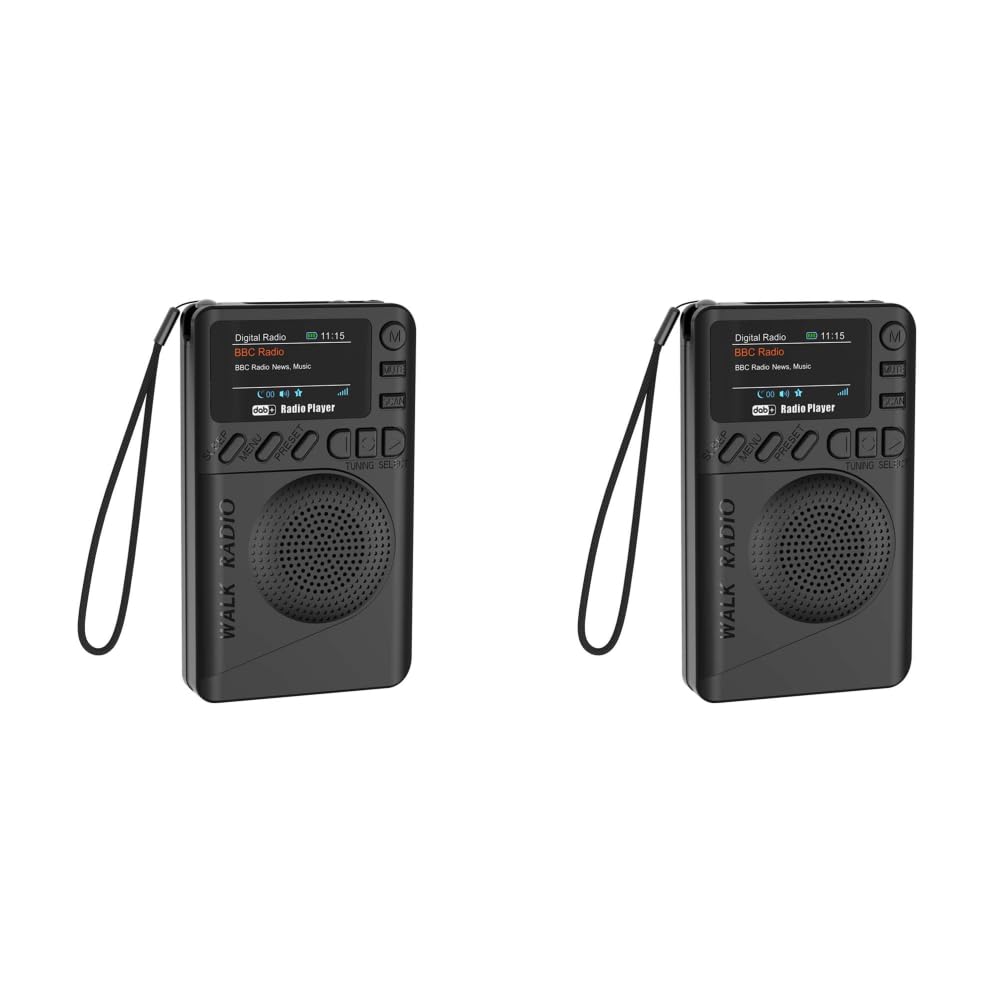 Mini radio cyfrowe Dab FM z kolorowym ekranem Akumulator Głośnik MP3 Gniazdo słuchawkowe do biwakowania, wędrówek, podróży