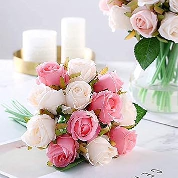Kesote 50Pcs Artificial Flowers, 4cm/1.57