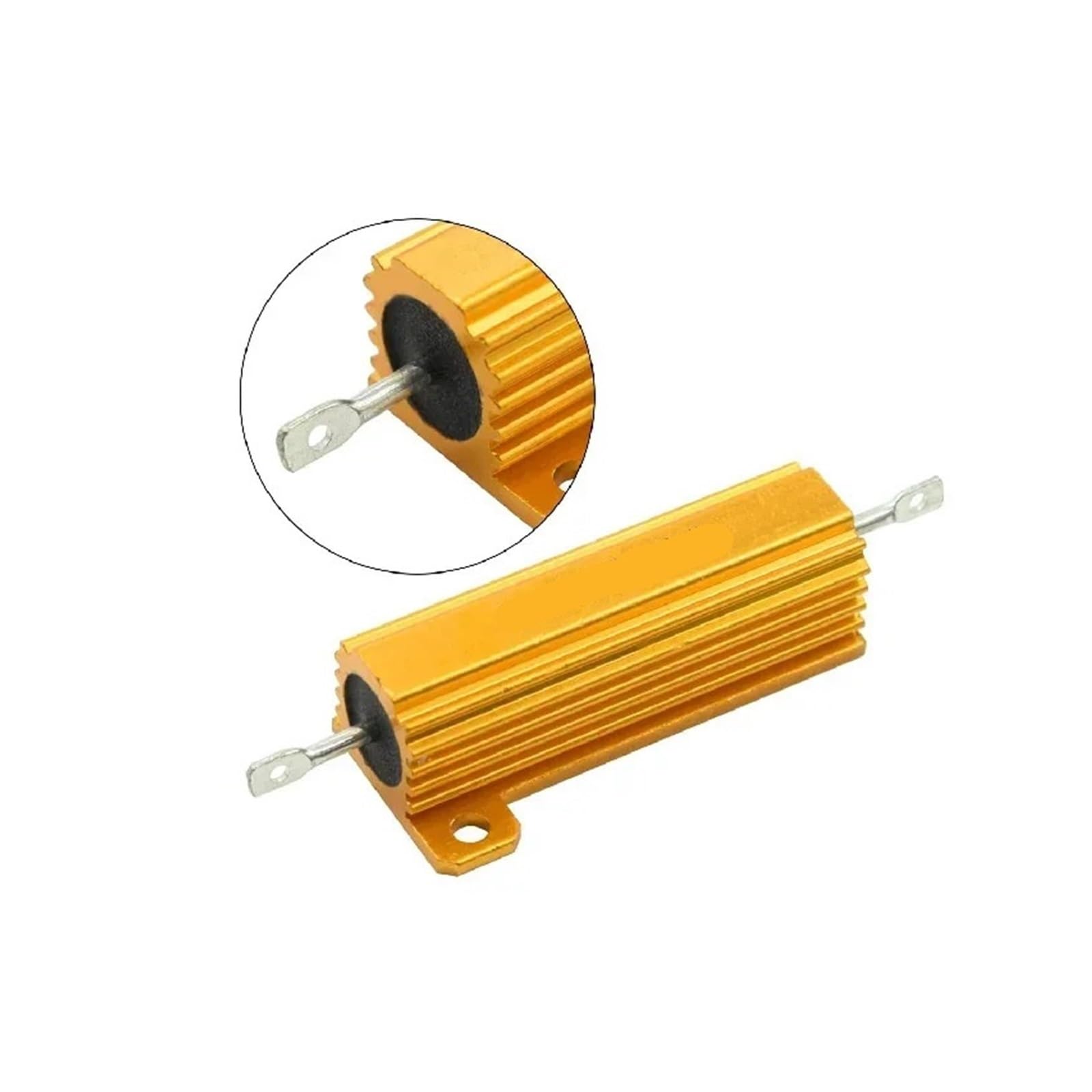 10 szt. 50 W 100 W drutowe RX24 aluminiowe rezystory metalowe (100 W-5,6 om)