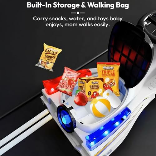 Image of StarAndDaisy Panda Baby Swing /Magic Car for Kids Toys for 2-5 Years boy, with LED Light & Music, Backrest seat, 360 Swivel Steering Twister Ride-on /car Toy with Smoke & Water Injection -Black