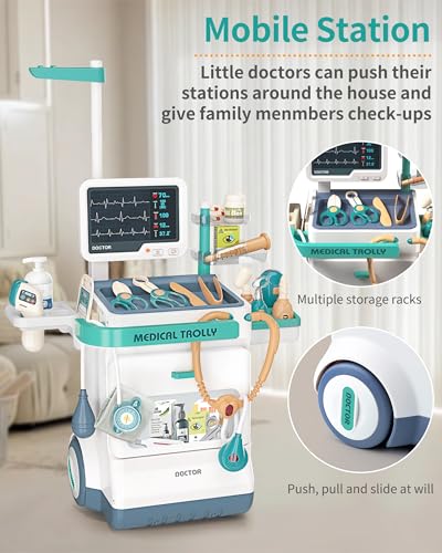 Jovow 660-89 Doctor Kit For Kids, Pretend Medical Station Set For Boys & Girls,Pretend Medical Kit Toy thumb #3