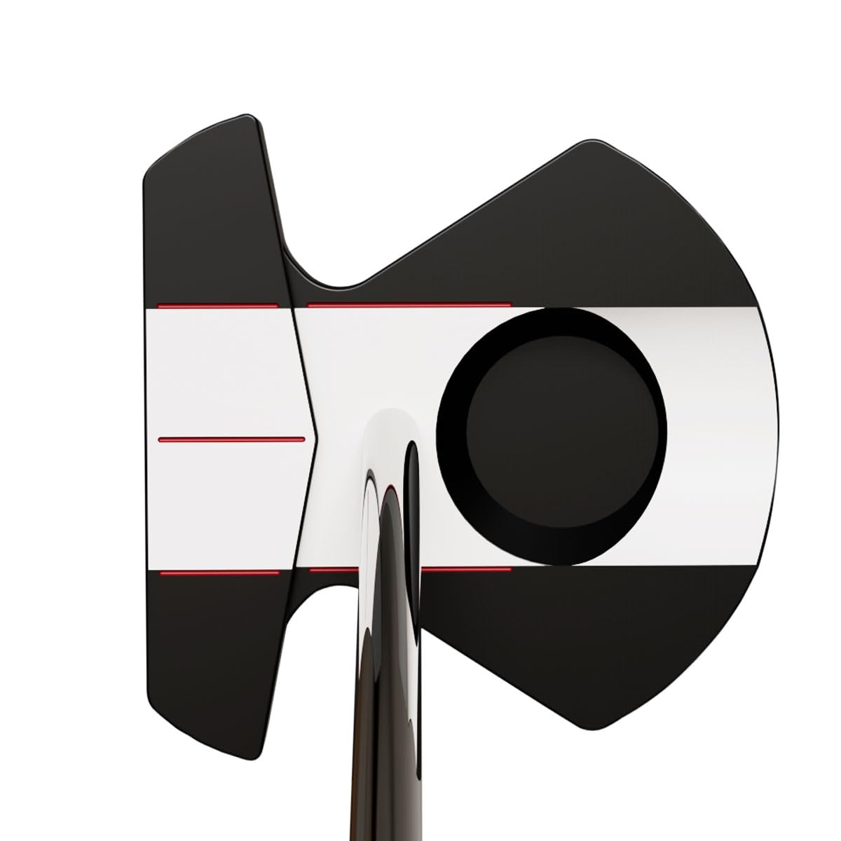 Orlimar F9 ZT Zero Torque Mallet Putter, Linkshänder, Schwarz/Weiß, 88,9 cm | Für Damen und Herren