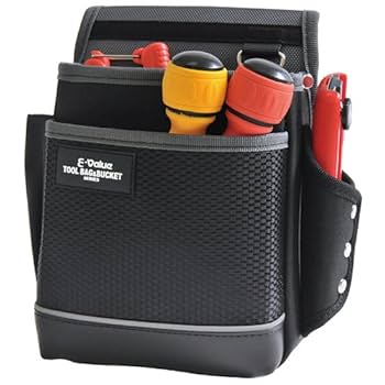 Amazon | イーバリュー(E-Value) 腰袋 2段 ブラック&グレー 軽量