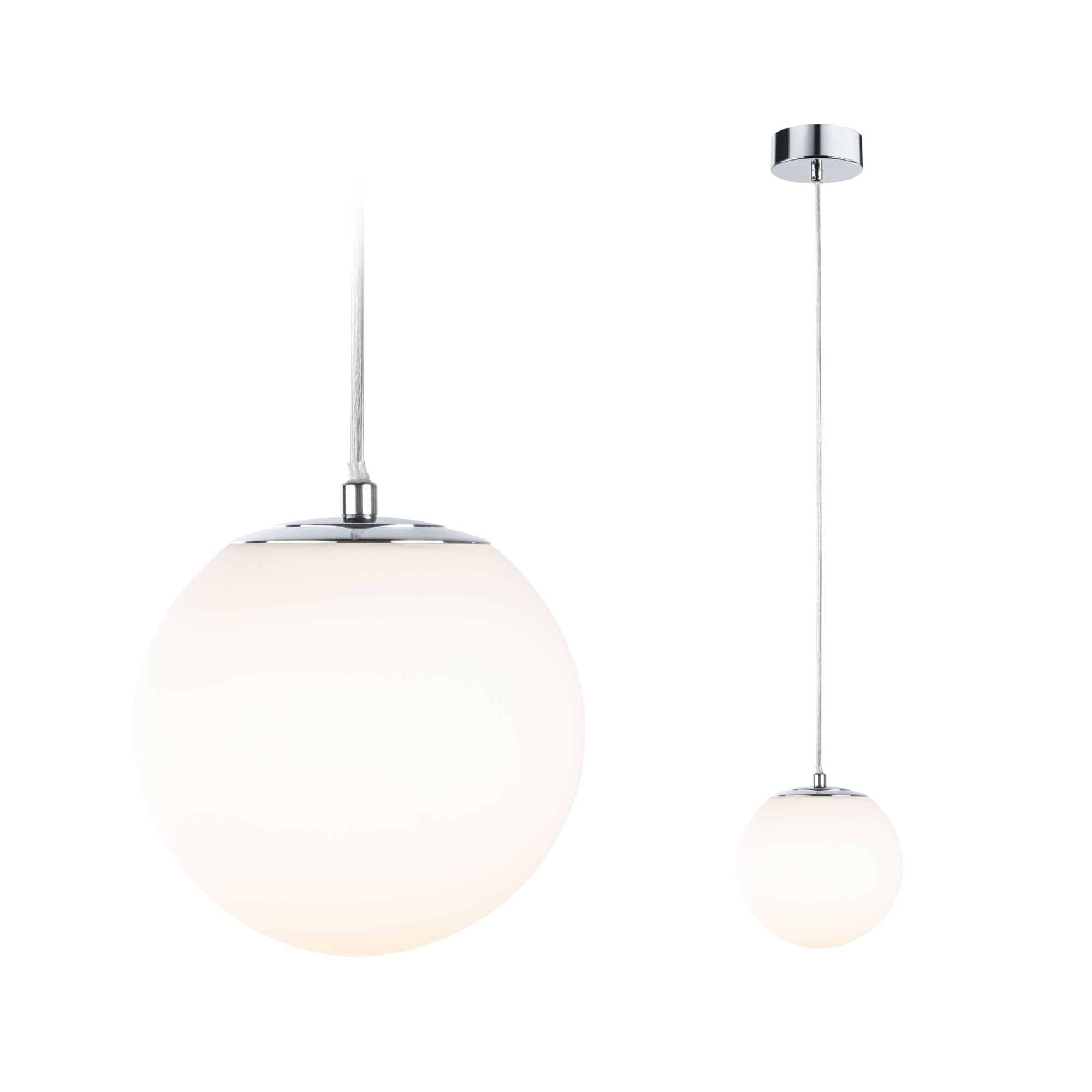 Paulmann 71066 LED Pendelleuchte Selection Bathroom Gove IP44 9W Chrom, Satin Badleuchte