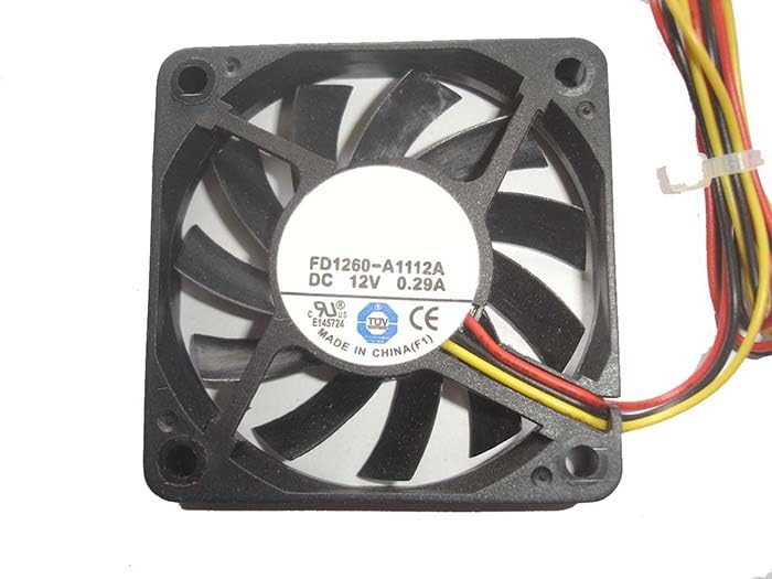 Ventilador de refrigeración de 12V 0.22A FD1260-A2033A para caja de ordenador 60x10mm
