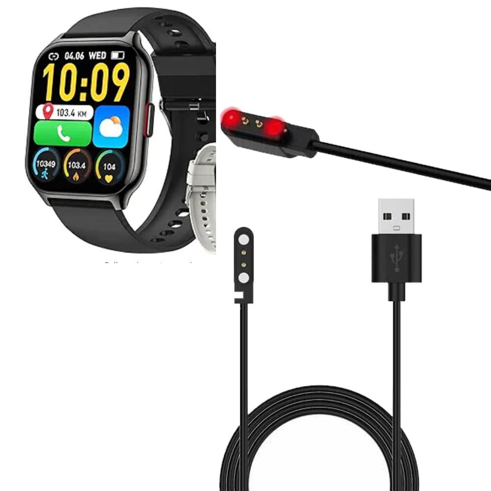 yiqungo USB Cable for Kimeag P95 SmartWatch, Magnetic Replacement Charger Compatible for P95 Smart Watches