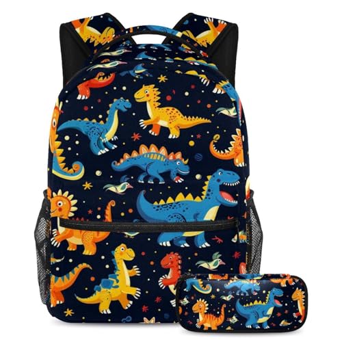 Sac à dos dinosaures 2 pièces grand format robuste contre l'usure
