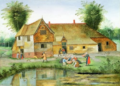 Lienzo Il pasto del contadino cuadro Pieter Brueghel para tapar huecos en pared 60x90