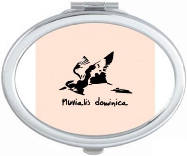 Animal Ovibos Moschatus Art Deco Gift Fashion Mirror Portable Fold Hand Makeup Double Side Glasses