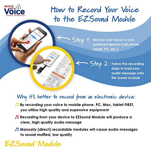 Ezsound Module For Diy Audio Cards - Easy To Record - 120 Seconds Recording - High Sound Quality #TOP6
