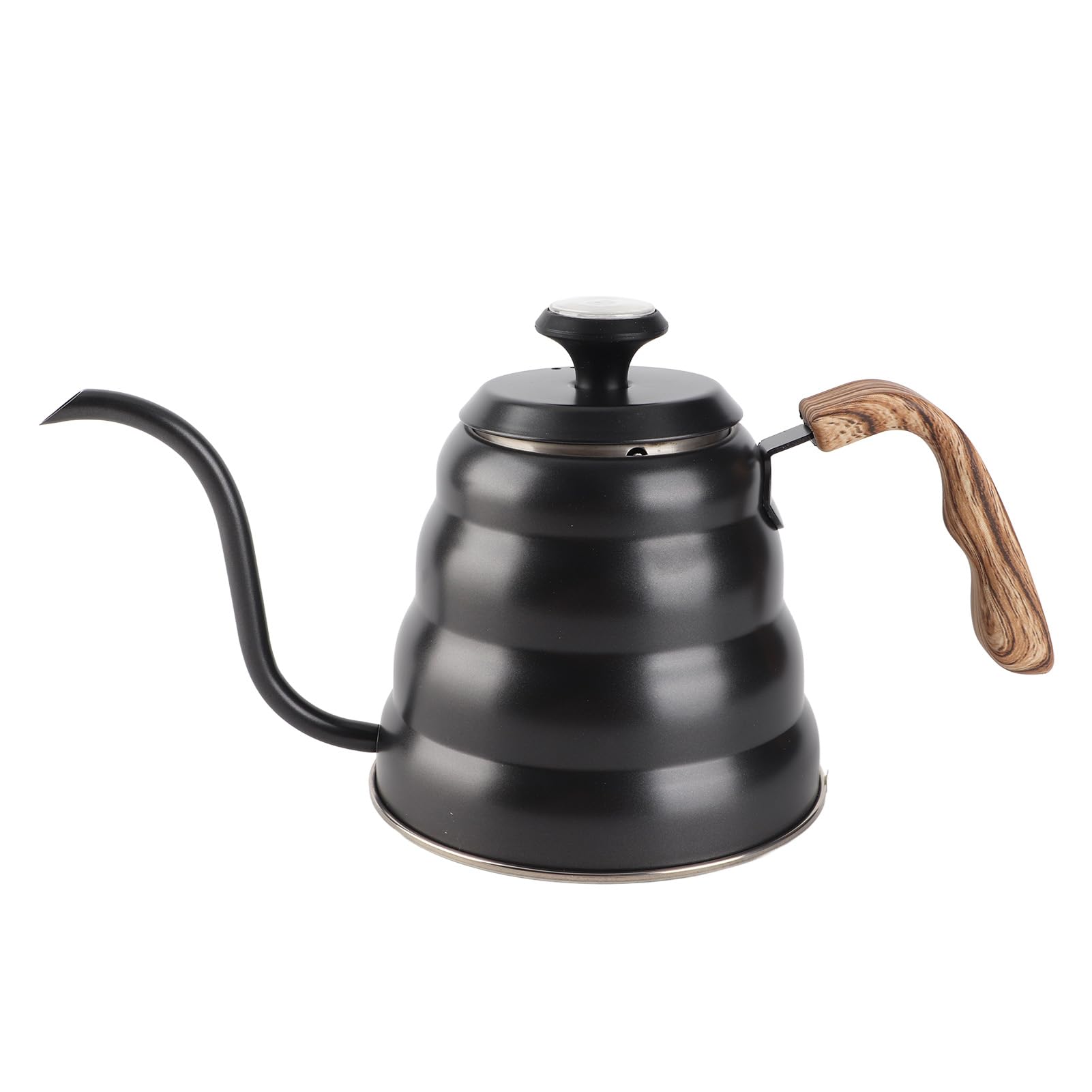 CHICIRIS Bollitore per caffè a Collo di Cigno da 1,2 Litri in Acciaio Inossidabile Elegante Gocciolatoio per gli Amanti del caffè con Termometro