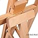 MEEDEN Large Painters Easel Adjustable Solid Beech Wood Artist Easel, Studio Easel for Adults with Brush Holder, Holds Canvas up to 48