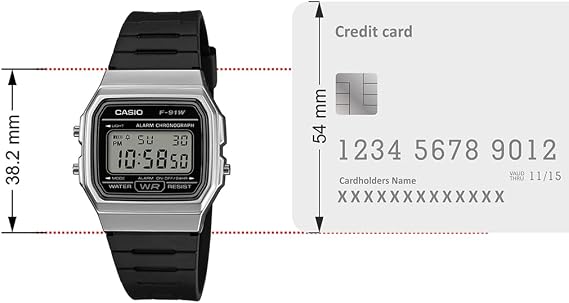 Casio Digital F-91WM-1BDF