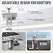 ECO-WORTHY Roof Solar Panel Mounting Bracket System Kit (Support 1-4 Pieces Solar Panels) for Wooden, Metal, Tile, Cement, and Most Kinds of roof