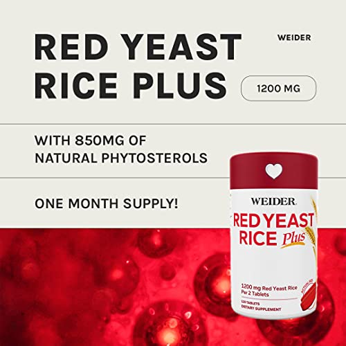Weider Red Yeast Rice Plus 1200mg ? With 850mg of Natural